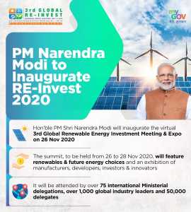 3rd global renewable energy event RE-INVEST 2020