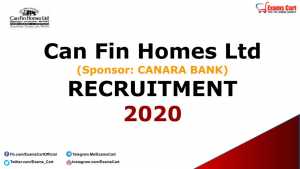 Can Fin Homes Recruitment 2020