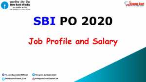 SBI PO 2020 Job Profile and Salary