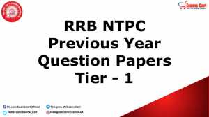 RRB NTPC Previous Year Question Papers