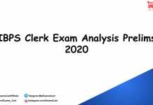 IBPS Clerk Exam Analysis Prelims 2020 IBPS Clerk Exam Analysis