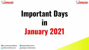 Important Days in January 2021