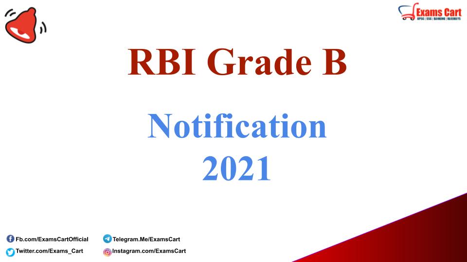 RBI GRADE B Notification