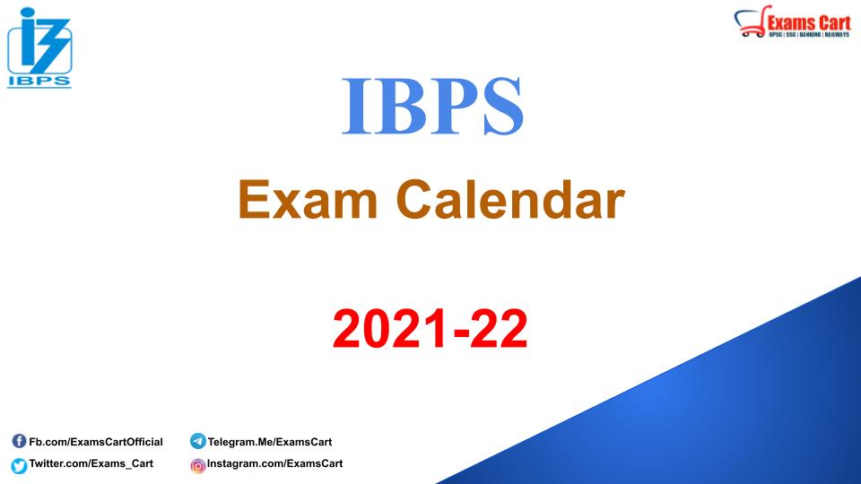 IBPS Exam Calendar