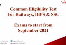 Common Eligibility Test for Railways, IBPS & SSC: Exams to start from September 2021 Common Eligibility Test