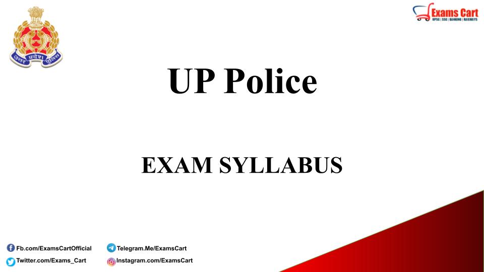 UP Police Exam Syllabus