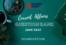 Current Affairs Question Bank June 2021 – One Liners PDF Current Affairs Question Bank June 2021