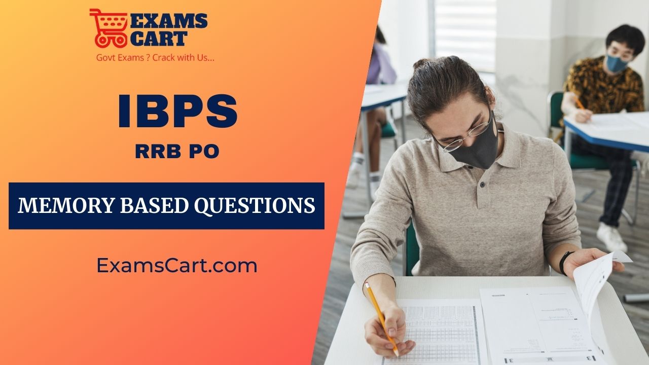 Memory Based Questions of IBPS RRB PO