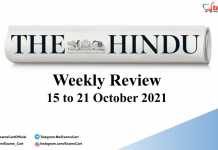 The Hindu Weekly Review 15th October 2021 to 21st October 2021 – Download Current Affairs One Liner PDF